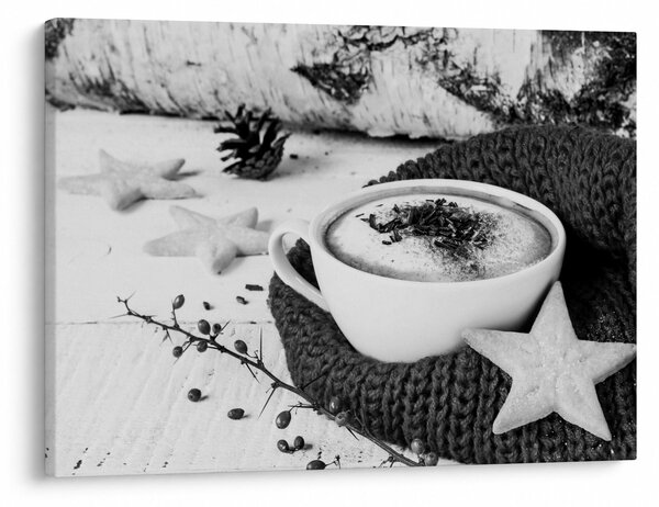 Obraz - Zimowe cappuccino (70x50 cm)