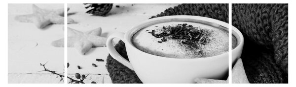 Obraz - Zimowe cappuccino (170x50 cm)