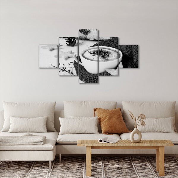 Obraz - Zimowe cappuccino (125x70 cm)