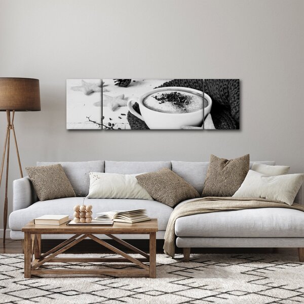 Obraz - Zimowe cappuccino (170x50 cm)