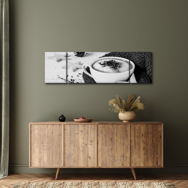 Obraz - Zimowe cappuccino (170x50 cm)