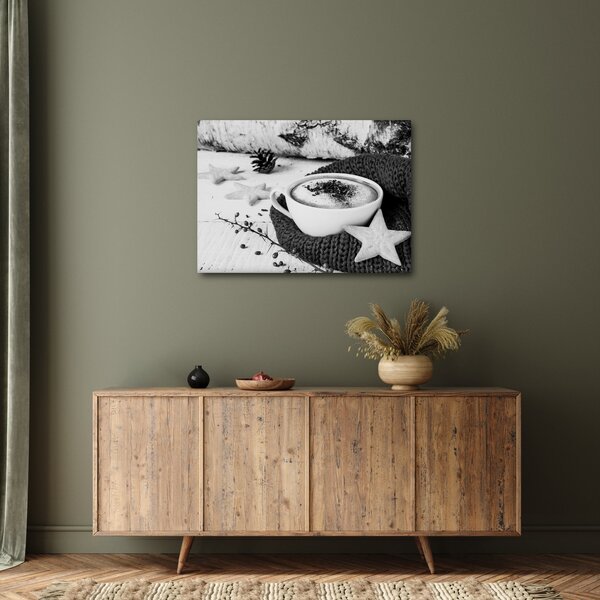 Obraz - Zimowe cappuccino (70x50 cm)