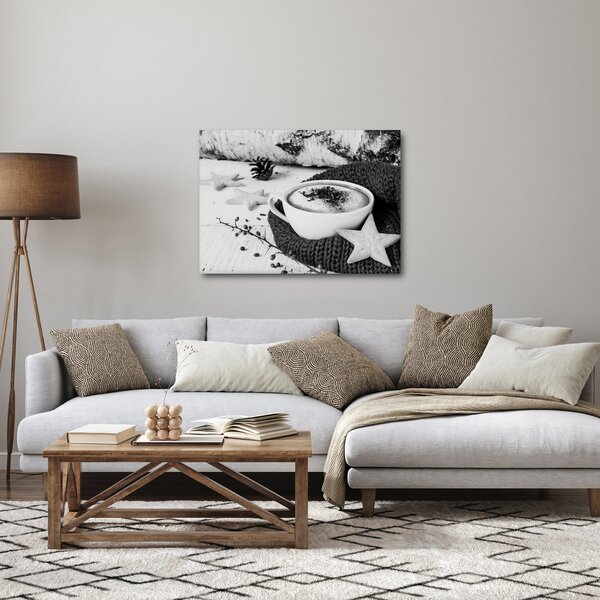 Obraz - Zimowe cappuccino (70x50 cm)