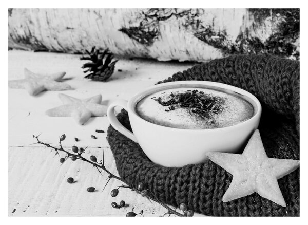 Obraz - Zimowe cappuccino (70x50 cm)