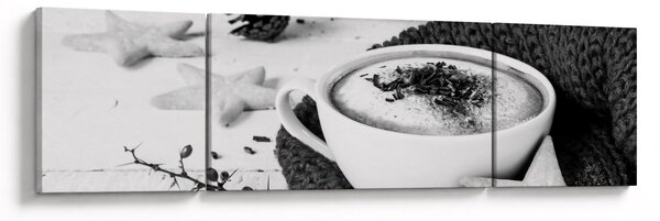 Obraz - Zimowe cappuccino (170x50 cm)