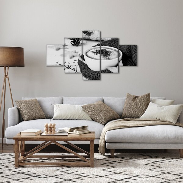 Obraz - Zimowe cappuccino (125x70 cm)