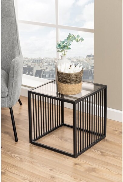 Stolik ze szklanym blatem 40x40 cm Strington – Actona