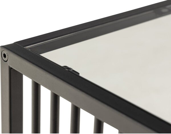 Stolik ze szklanym blatem 40x40 cm Strington – Actona