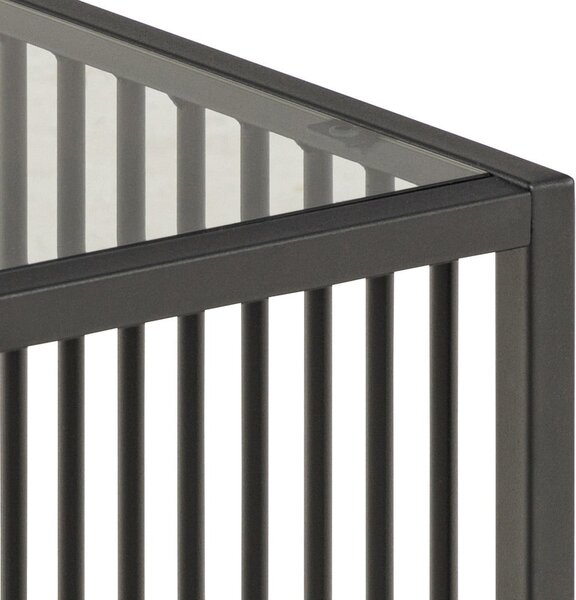 Stolik ze szklanym blatem 40x40 cm Strington – Actona