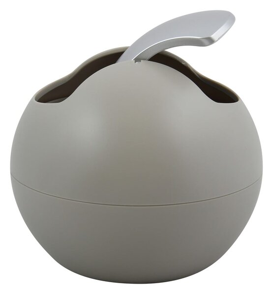 Szarobrązowy plastikowy kosz na śmieci 1 l Bowl Matt – Spirella