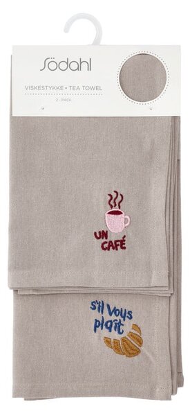 Bawełniane ścierki zestaw 2 szt. 50x70 cm Bistro – Södahl
