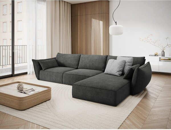 Szary narożnik (prawostronny) Vanda – Mazzini Sofas