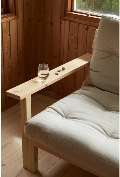 Musztardowa rozkładana sofa 218 cm Unwind – Karup Design