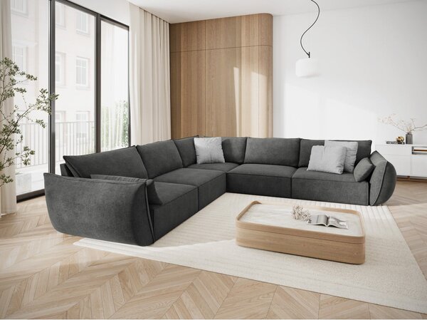 Szary narożnik (róg zmienny) Vanda – Mazzini Sofas