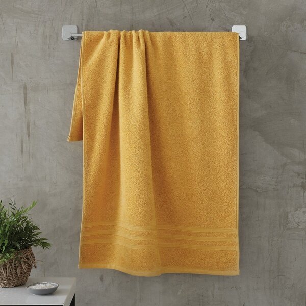 Żółty bawełniany ręcznik frotte 50x85 cm Zero Twist – Catherine Lansfield