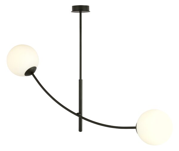 HUNTER 2 BLACK/OPAL 1102/2 lampa sufitowa żyrandol nowoczesny