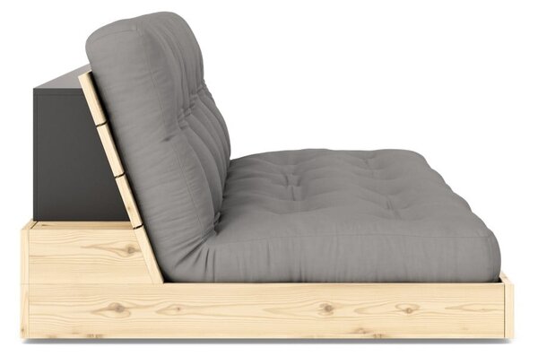 Szara rozkładana sofa 196 cm Base – Karup Design