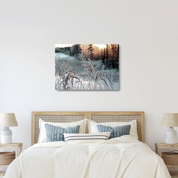 Obraz na szkle - Frozen Meadow (70x50 cm)