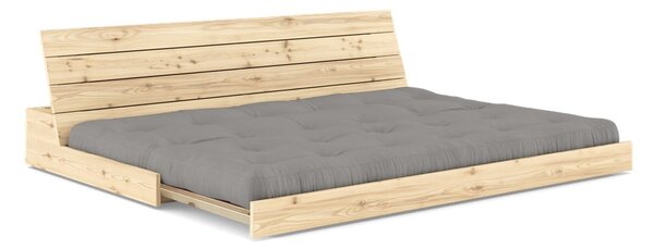 Szara rozkładana sofa 196 cm Base – Karup Design
