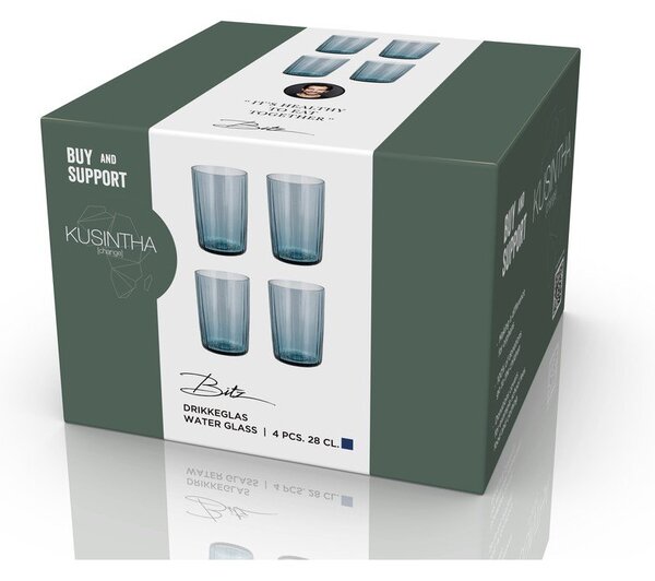 Szklanki zestaw 4 szt. 280 ml Kusintha – Bitz