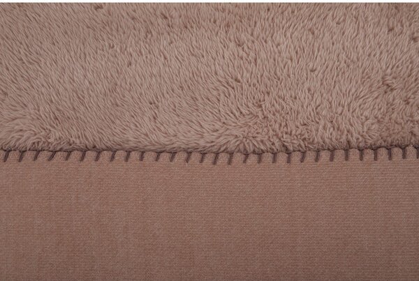 Brązowy koc z mikropluszu 150x200 cm Tomo – Tiseco Home Studio