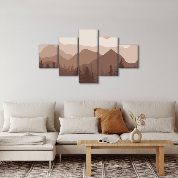 Obraz - Góry Brunatne N⁰1 (125x70 cm)