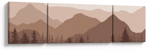 Obraz - Góry Brunatne N⁰1 (170x50 cm)