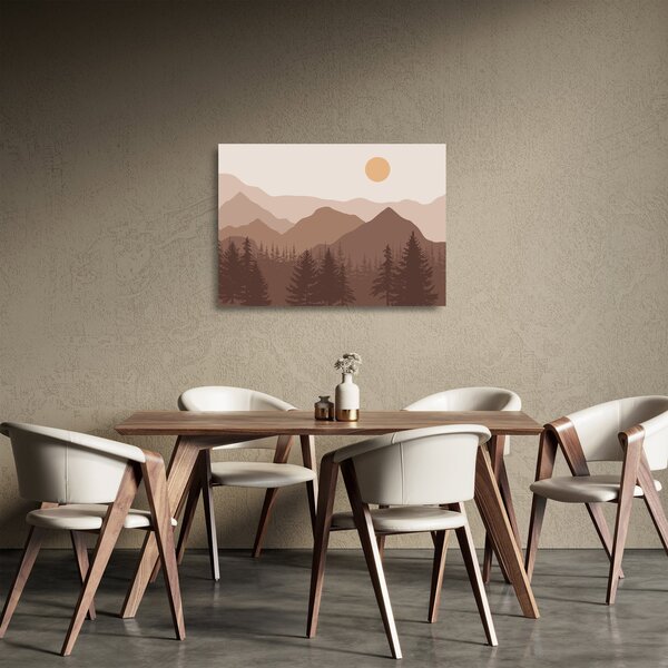 Obraz na szkle - Góry Brunatne N⁰1 (70x50 cm)