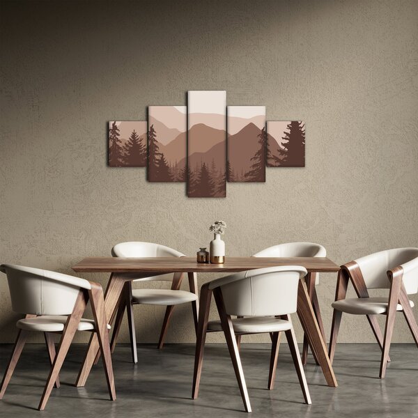 Obraz - Góry Brunatne N⁰2 (125x70 cm)