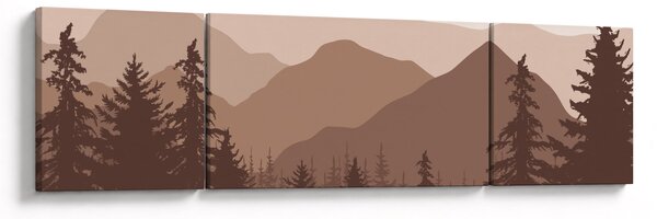 Obraz - Góry Brunatne N⁰2 (170x50 cm)