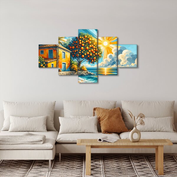 Obraz - Dom z pomarańczami I. (125x70 cm)