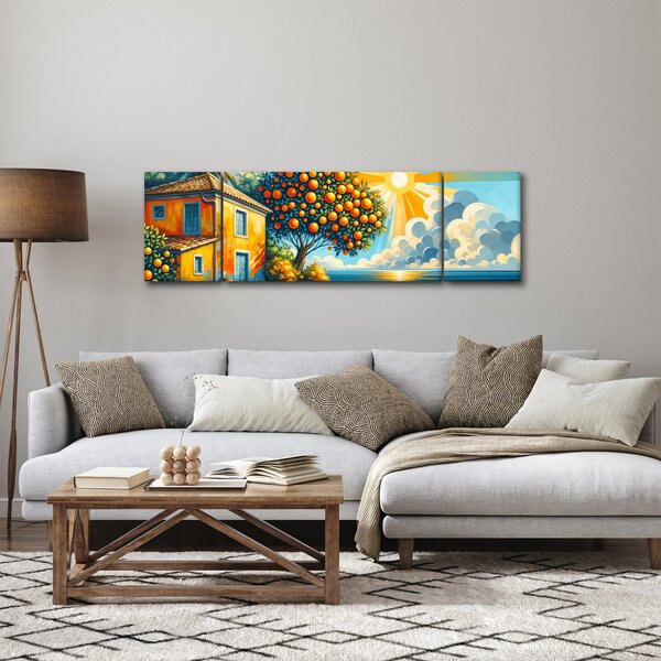 Obraz - Dom z pomarańczami I. (170x50 cm)