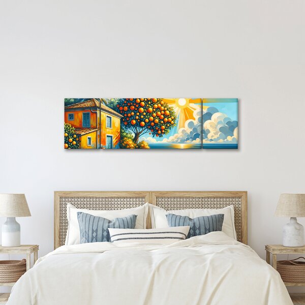 Obraz - Dom z pomarańczami I. (170x50 cm)