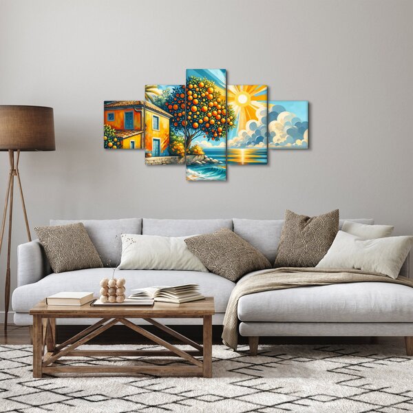 Obraz - Dom z pomarańczami I. (125x70 cm)