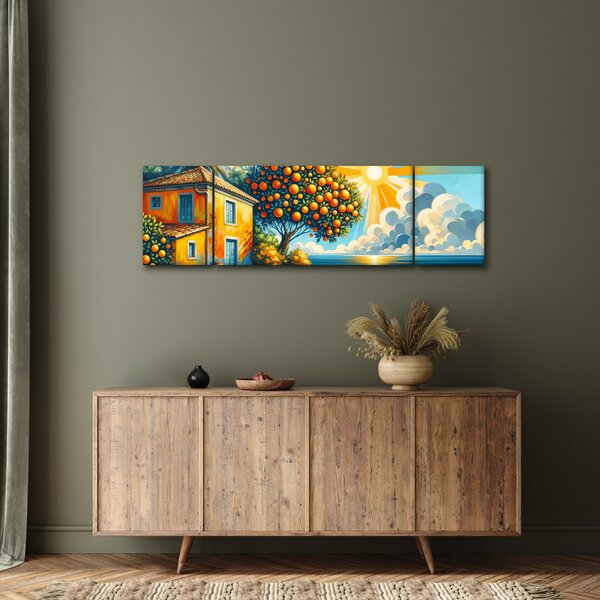 Obraz - Dom z pomarańczami I. (170x50 cm)