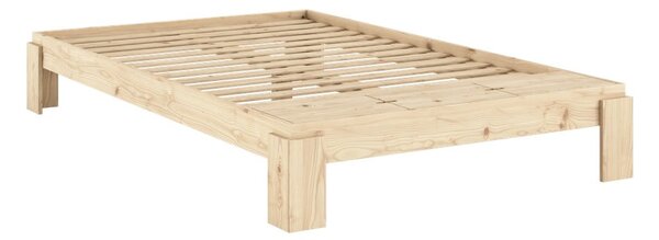 Łóżko dwuosobowe z litego drewna sosnowego ze stelażem 140x200 cm w naturalnym kolorze Layers – Karup Design