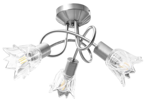 Szklana elegancka lampa sufitowa - 3X EX205 K8-L64