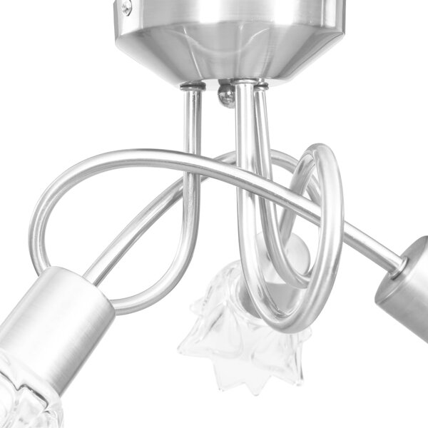 Szklana elegancka lampa sufitowa - 3X EX205 K8-L64