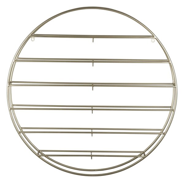 Wiszący metalowy regał na wino w kolorze złota liczba butelek 12 80x80x9 cm Redondo – PT LIVING