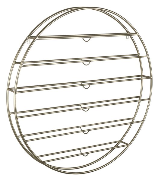 Wiszący metalowy regał na wino w kolorze złota liczba butelek 12 80x80x9 cm Redondo – PT LIVING