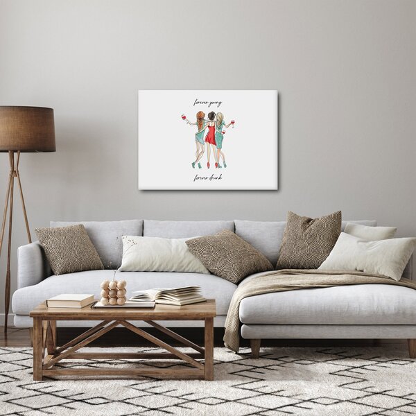 Obraz - Wiecznie młody, wiecznie pijany (70x50 cm)