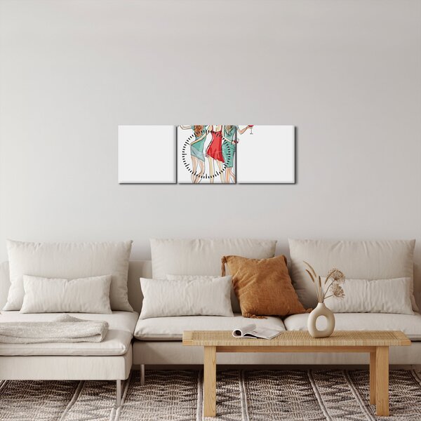 Obraz - Wiecznie młody, wiecznie pijany (z zegarem) (90x30 cm)