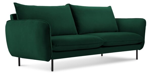 Ciemnozielona aksamitna sofa 160 cm Vienna – Cosmopolitan Design