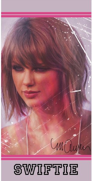 Różowy bawełniany ręcznik dziecięcy 70x140 cm Swiftie – Jerry Fabrics