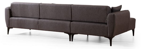 Ciemnoszara sofa narożna Belissimo, narożnik lewy – Balcab Home