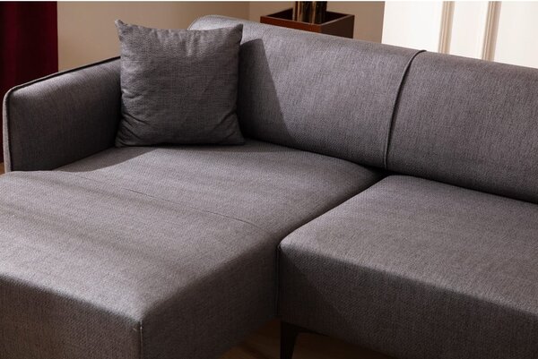 Ciemnoszara sofa narożna Belissimo, narożnik lewy – Balcab Home
