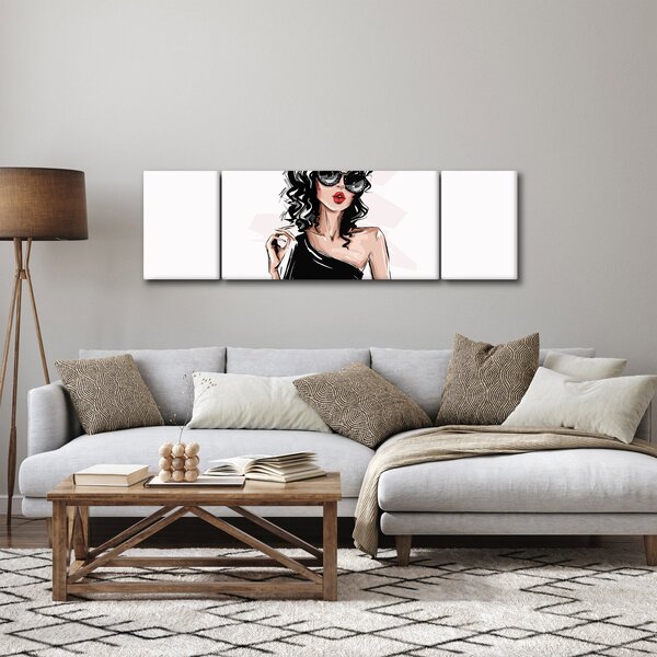 Obraz - Modna kobieta (170x50 cm)