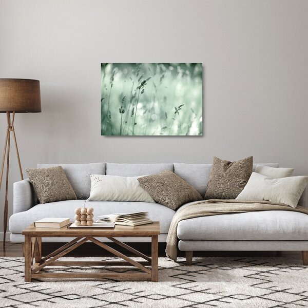 Obraz na szkle - Zielona łąka (70x50 cm)