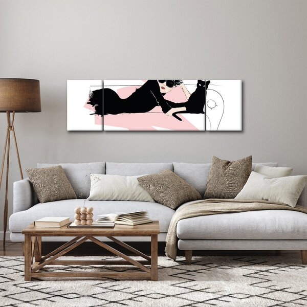Obraz - Modna dama (170x50 cm)