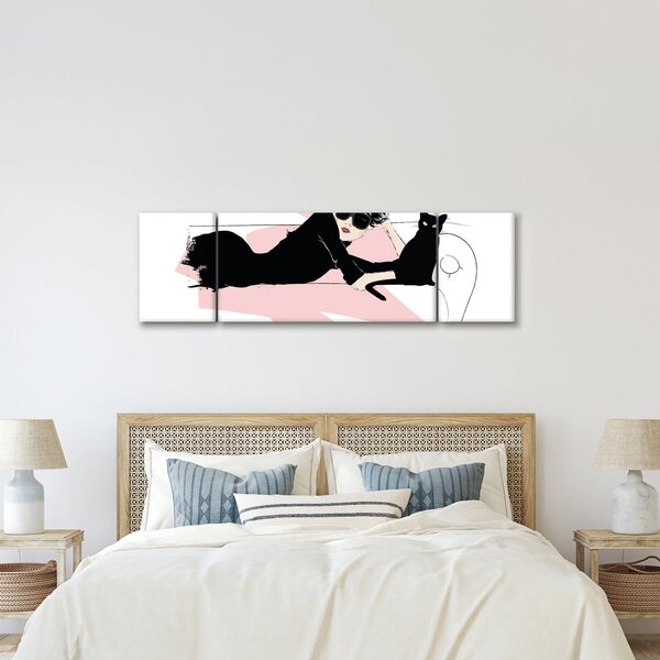Obraz - Modna dama (170x50 cm)